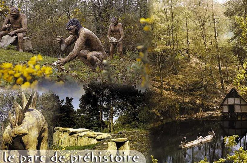 Prehistory parc in Malansac in South Brittany
