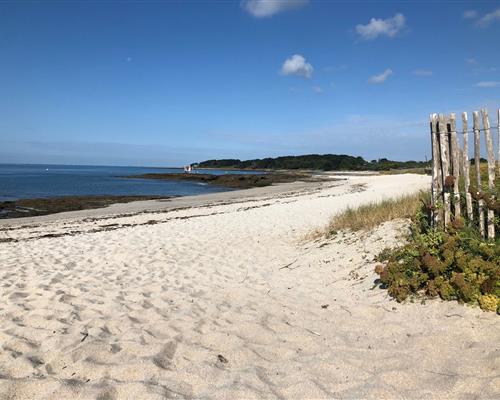 Sandy beach in South Brittany