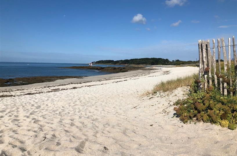 Sandy beach in South Brittany
