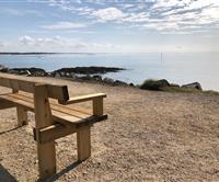 Bench with view on Morbihan bay