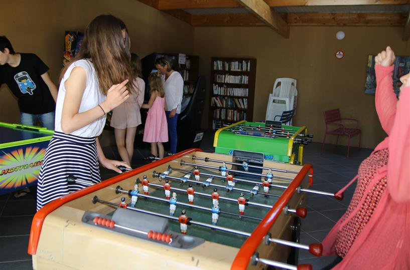 Game room in Genêts campsite in Sarzeau